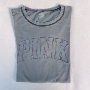 Victoria Secret PINK Gray Womens Short Sleeve t-shirt Size S